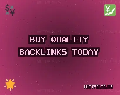Quality backlinks